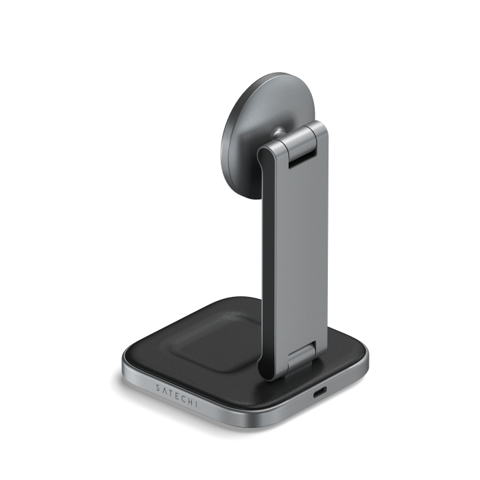 Satechi 2-in-1 Foldable Qi2 Wireless Charging Stand - Space Gray  - iSTYLE.rs