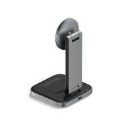 Satechi 2-in-1 Foldable Qi2 Wireless Charging Stand - Space Gray  - iSTYLE.rs