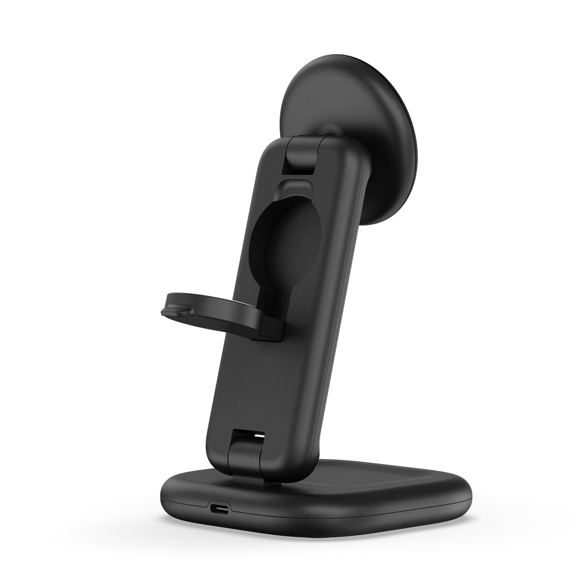 Satechi 3-in-1 Foldable Qi2 25W Wireless Charging Stand - Space Black