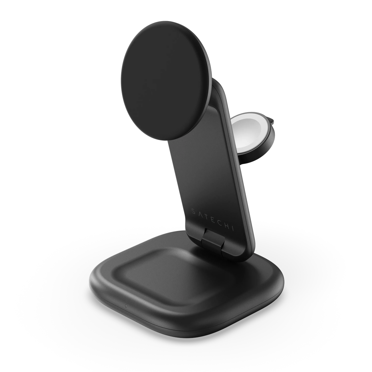 Satechi 3-in-1 Foldable Qi2 25W Wireless Charging Stand - Space Black