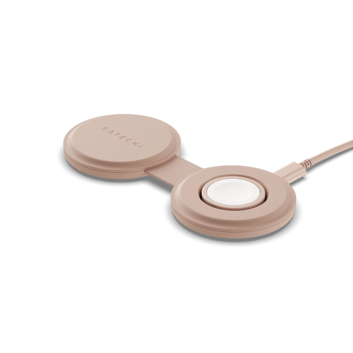 Satechi OntheGo 2-in-1 Wireless Charger - Desert Rose  - iSTYLE.rs