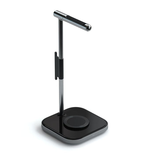 Satechi 2-IN-1 Headphone Stand w Wireless Charger USB-C (Cable inc., Adapter not inc.) - Space Grey - iSTYLE.rs