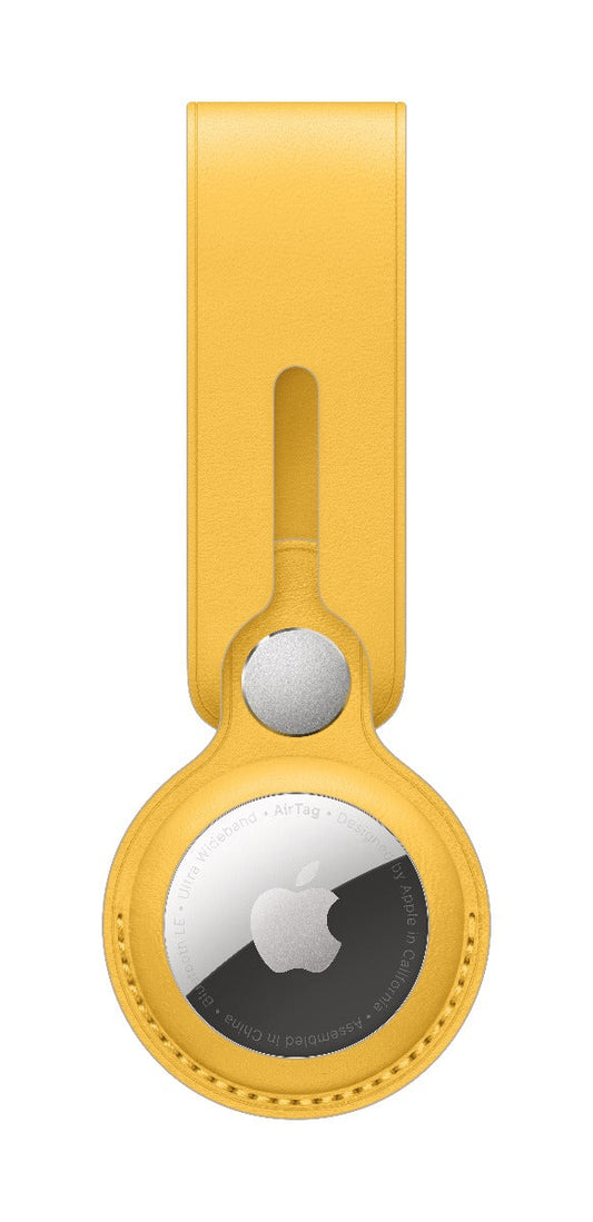 Apple AirTag Leather Loop - Meyer Lemon (Seasonal Summer2021)