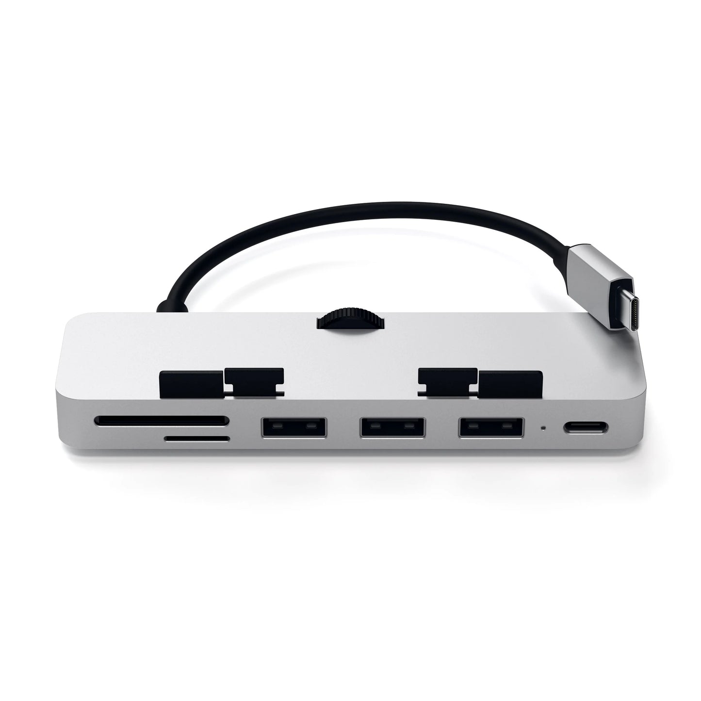 Satechi Aluminum Type-C CLAMP PRO Hub (3x USB 3.0,MicroSD) - Silver
