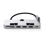 Satechi Aluminum Type-C CLAMP PRO Hub (3x USB 3.0,MicroSD) - Silver