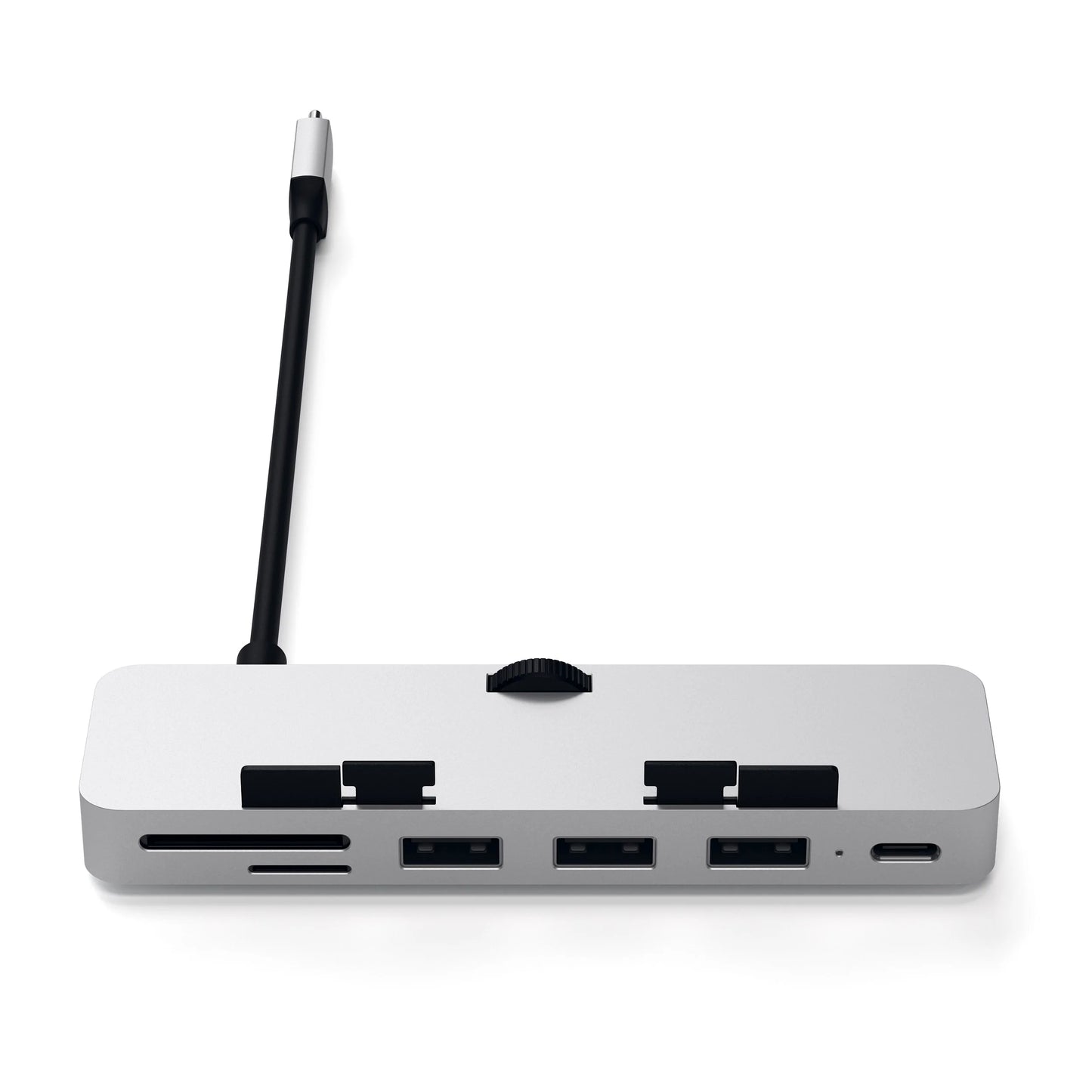 Satechi Aluminum Type-C CLAMP PRO Hub (3x USB 3.0,MicroSD) - Silver
