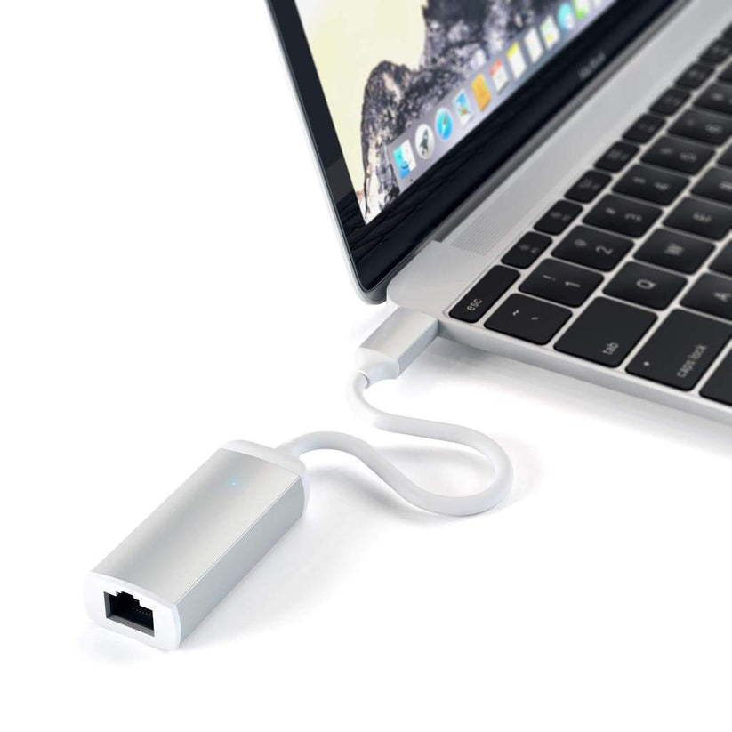 SATECHI Type-C Gigabit Ethernet Adapter - Silver - iSTYLE RS