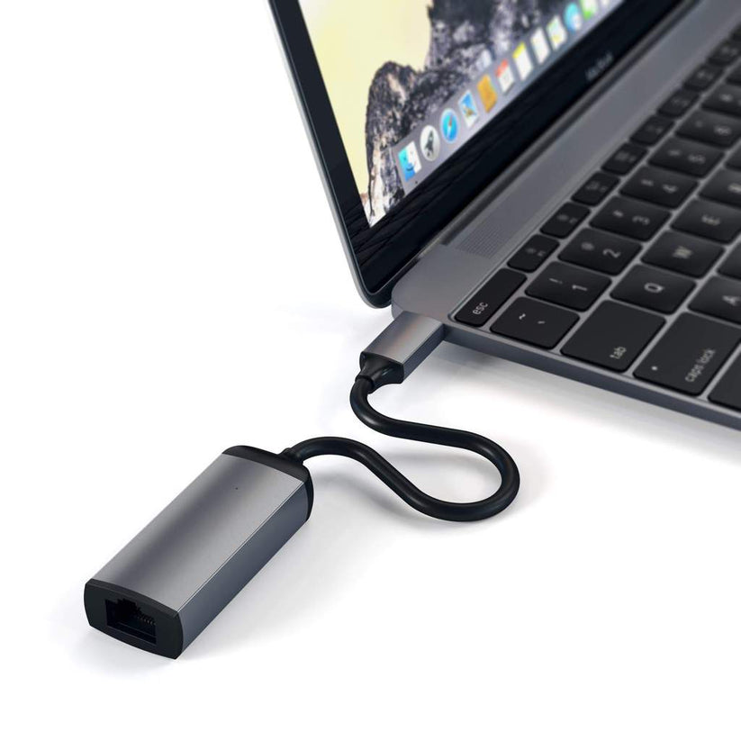 SATECHI Type-C Gigabit Ethernet Adapter - Space Gray - iSTYLE RS