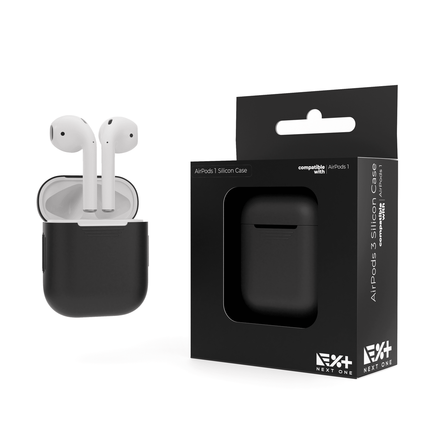 NEXT ONE AIRPODS BLACK SILICON CASE - iSTYLE RS