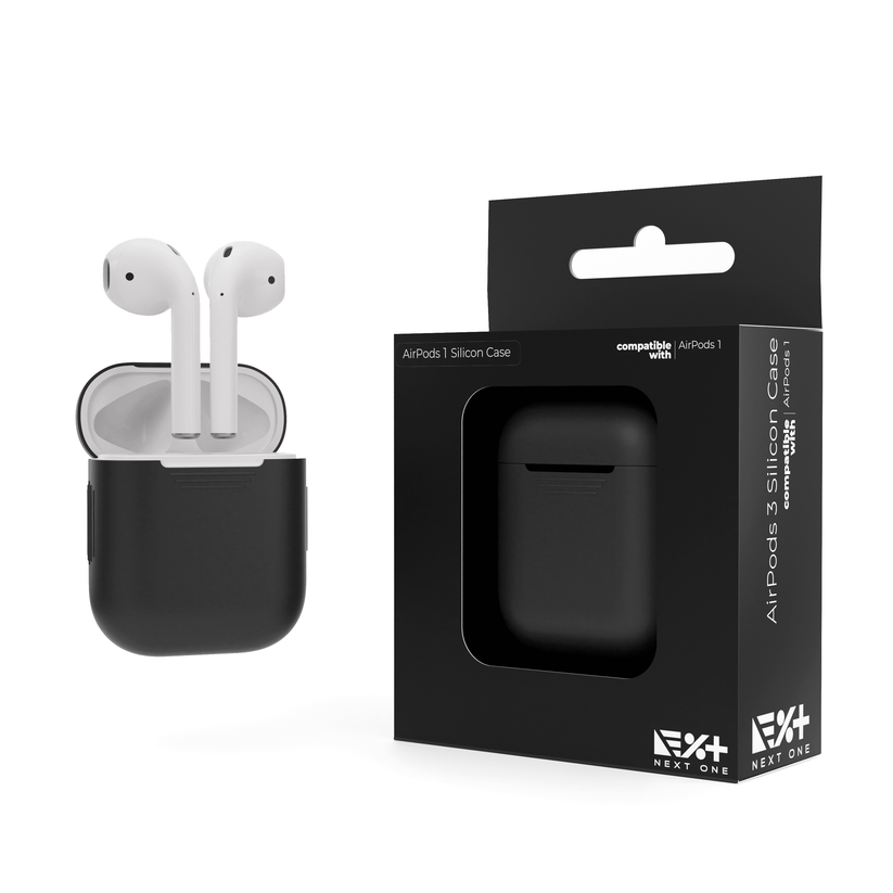 NEXT ONE AIRPODS BLACK SILICON CASE - iSTYLE RS