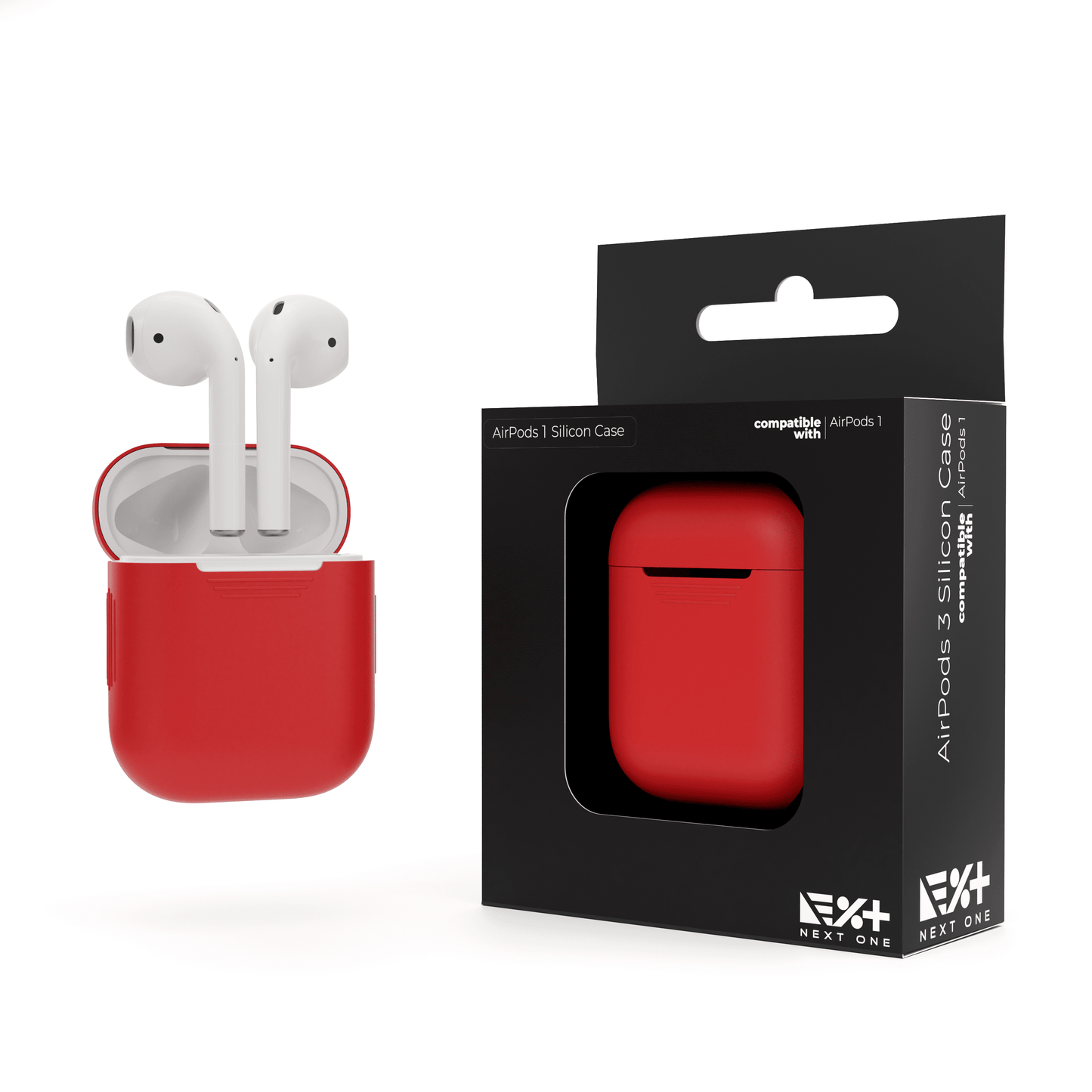 NEXT ONE AIRPODS RED SILICON CASE - iSTYLE RS