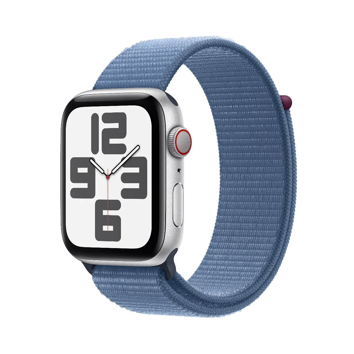 Apple Watch SE GPS 44mm Silver with Winter Blue Sport Loop - iSTYLE RS