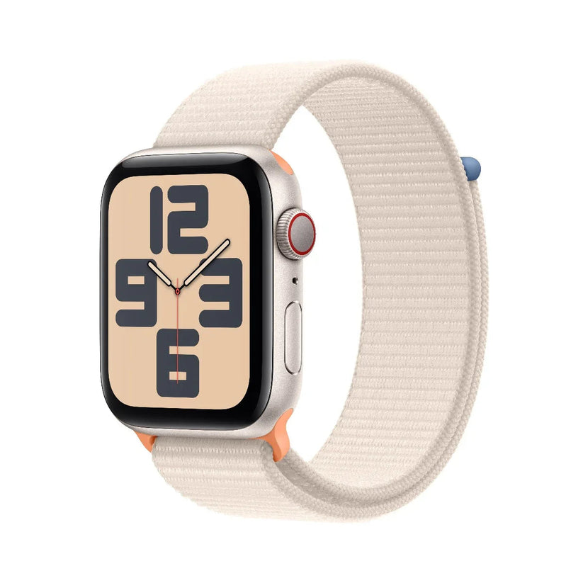 Apple Watch SE GPS 44mm Starlight with Starlight Sport Loop - iSTYLE RS