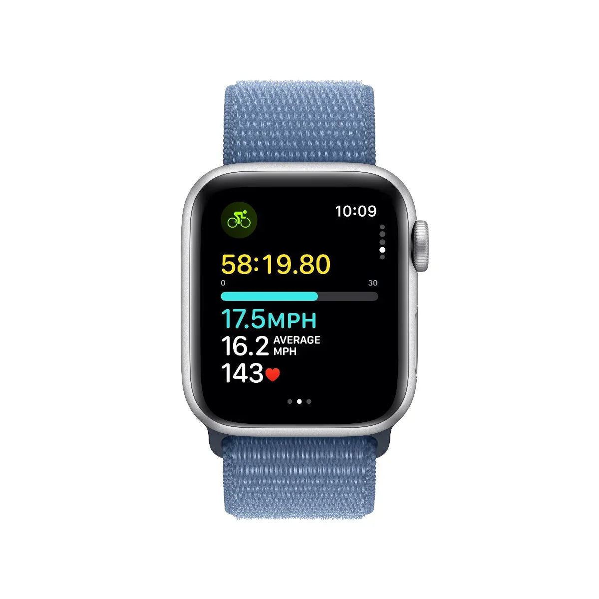 Apple Watch SE GPS 40mm Silver with Winter Blue Sport Loop - iSTYLE RS