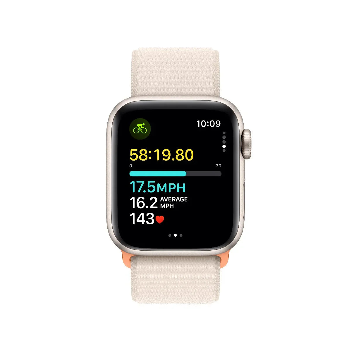 Apple Watch SE GPS 40mm Starlight with Starlight Sport Loop - iSTYLE RS