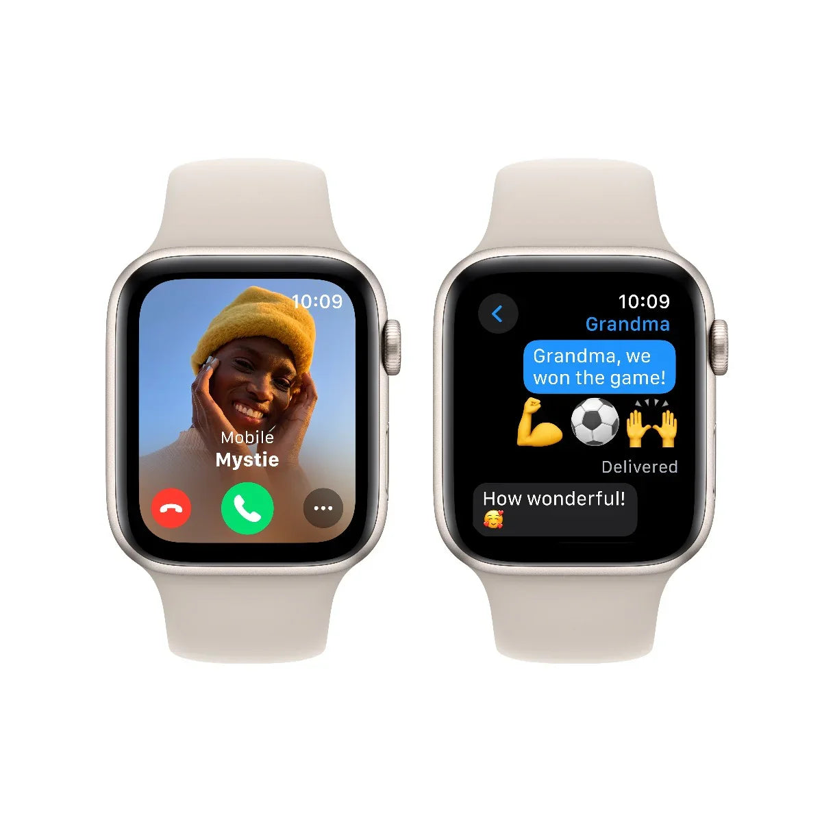 Apple Watch SE GPS 44mm Starlight with Starlight Sport Band - M/L - iSTYLE RS