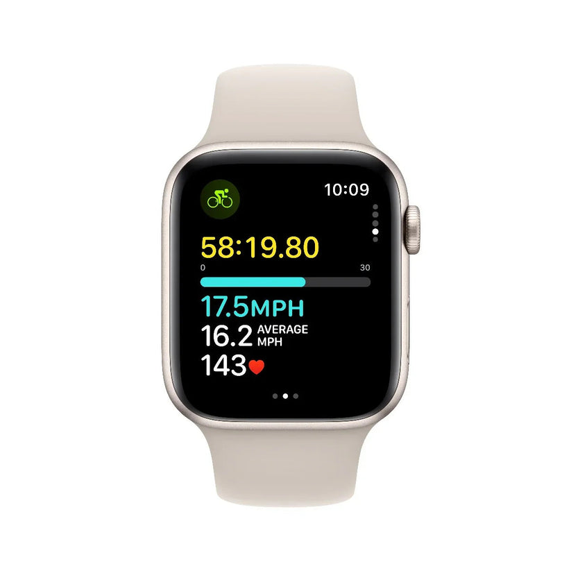 Apple Watch SE GPS 44mm Starlight with Starlight Sport Band - M/L - iSTYLE RS