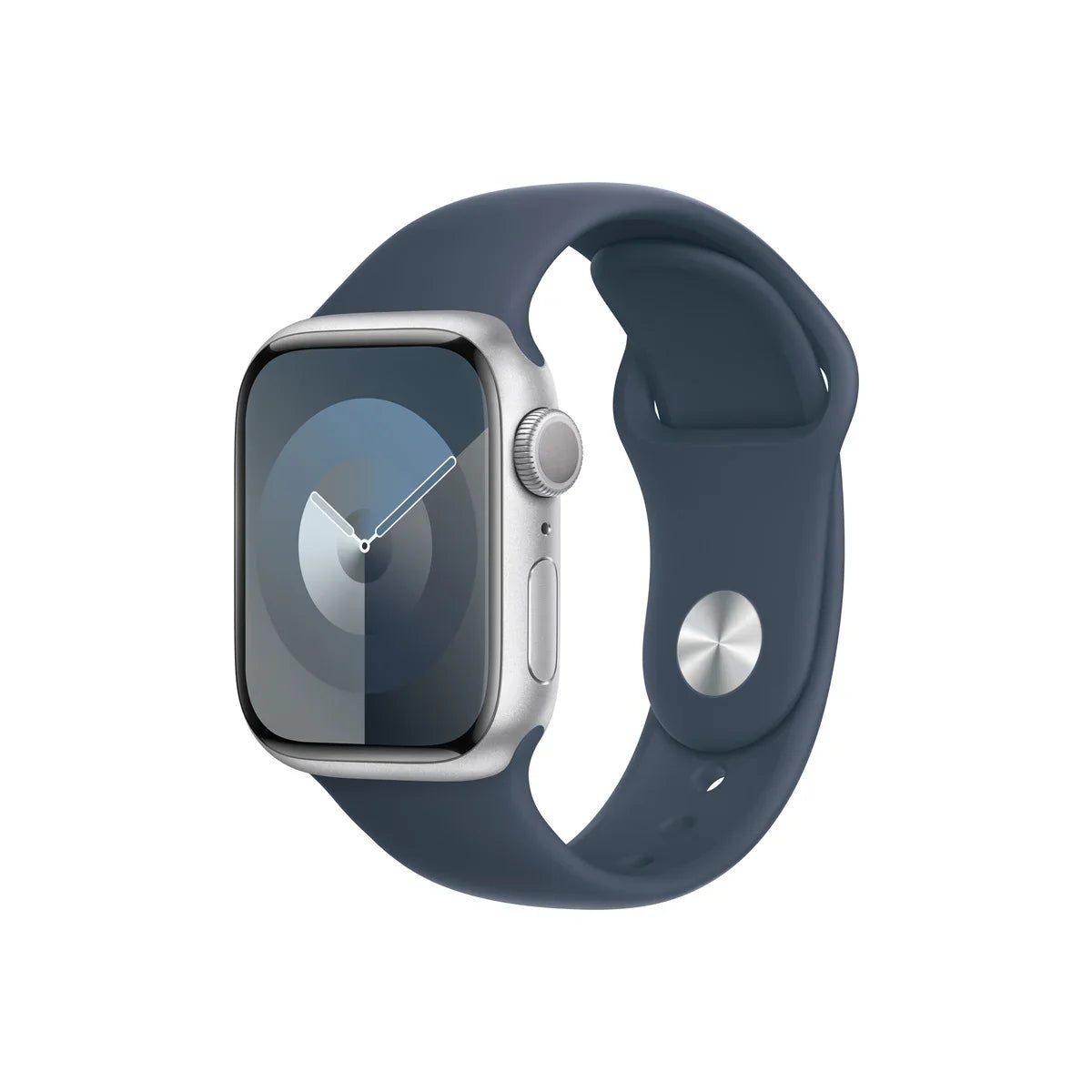 Apple Watch S9 GPS 41mm Silver with Storm Blue Sport Band - M/L - iSTYLE.rs