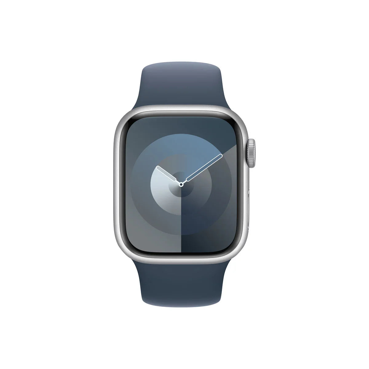 Apple Watch S9 GPS 41mm Silver with Storm Blue Sport Band - M/L - iSTYLE RS