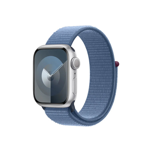 Apple Watch S9 GPS 41mm Silver with Winter Blue Sport Loop - iSTYLE RS