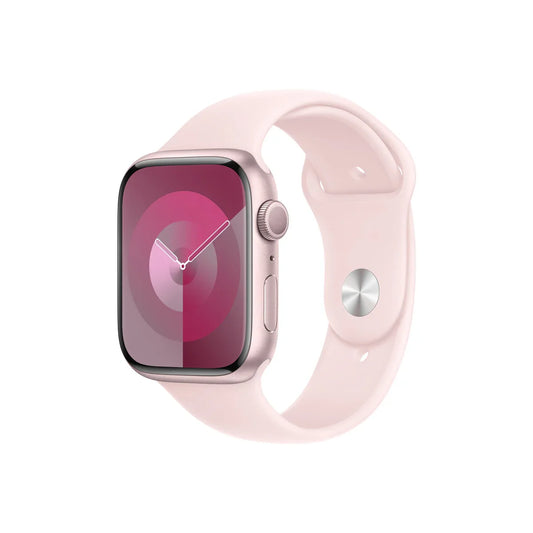 Apple Watch S9 GPS 45mm Pink with Light Pink Sport Band - M/L - iSTYLE RS