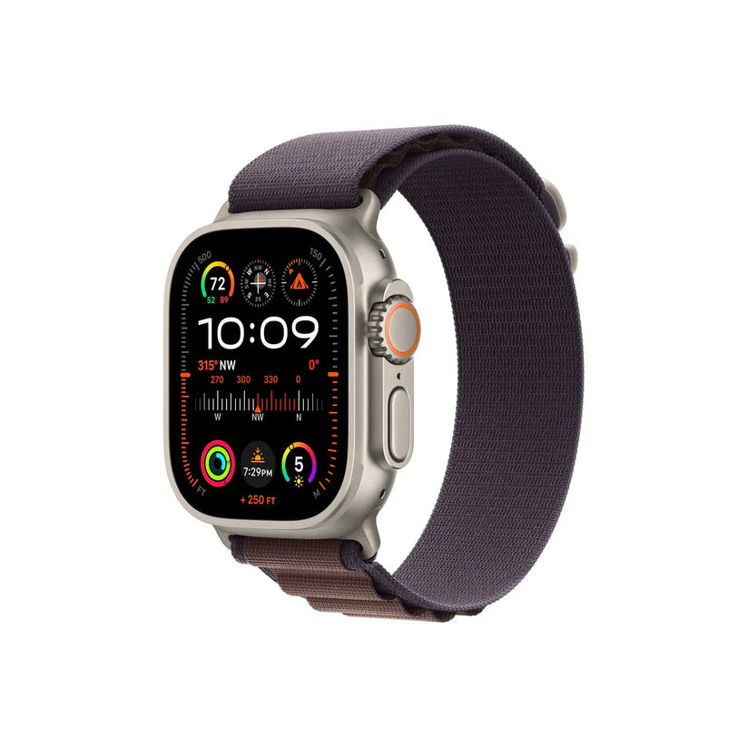 Apple Watch Ultra2 Cellular, 49mm Titanium Case with Indigo Alpine Loop - Small - iSTYLE RS