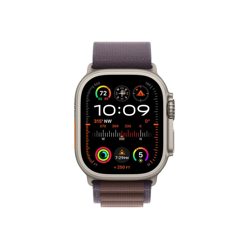 Apple Watch Ultra2 Cellular, 49mm Titanium Case with Indigo Alpine Loop - Small - iSTYLE RS
