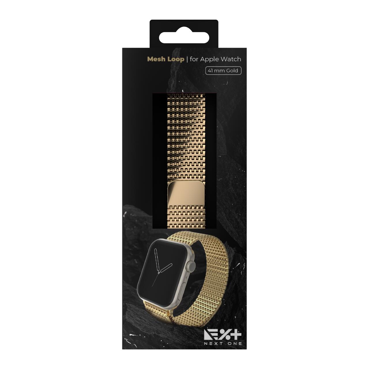CUREA METALICA MESH NEXT ONE PENTRU APPLE WATCH 41MM, Auriu - iSTYLE RS