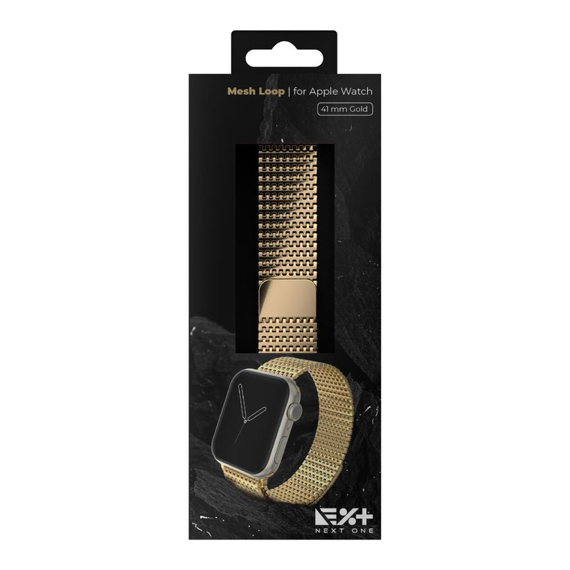 CUREA METALICA MESH NEXT ONE PENTRU APPLE WATCH 41MM, Auriu - iSTYLE RS