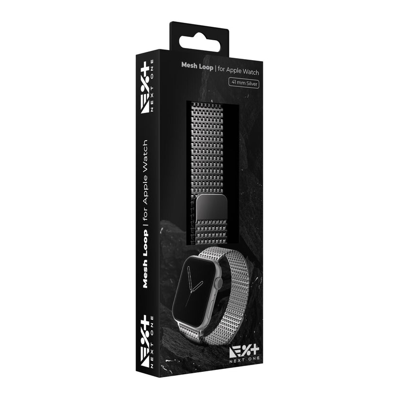 CUREA METALICA MESH NEXT ONE PENTRU APPLE WATCH 41MM, Argintiu - iSTYLE RS