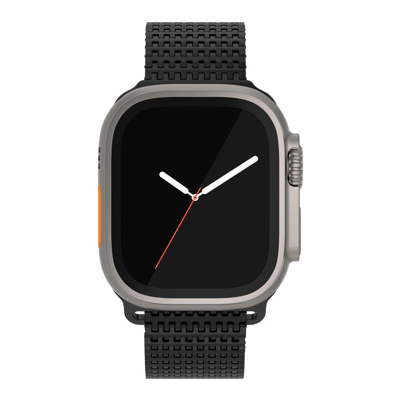CUREA METALICA MESH NEXT ONE PENTRU APPLE WATCH 45/49MM, Negru - iSTYLE RS