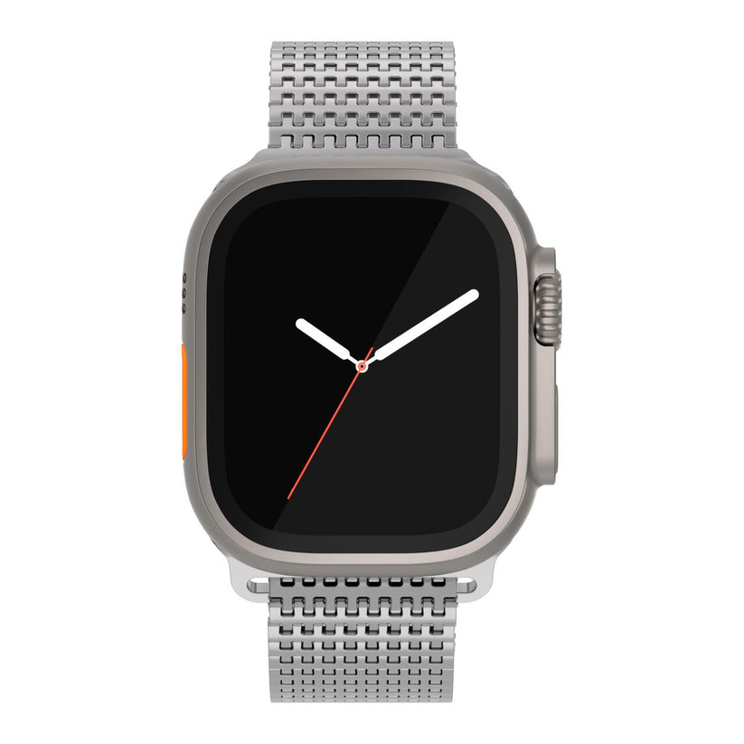 CUREA METALICA MESH NEXT ONE PENTRU APPLE WATCH 45/49MM, Argintiu - iSTYLE RS