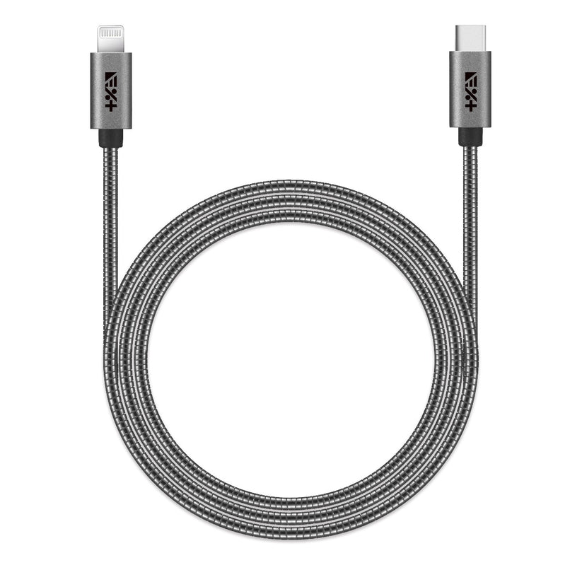 Next One SPACE GRAY USB-C TO LIGHTNING 1,2m METALLIC CABLE - iSTYLE RS