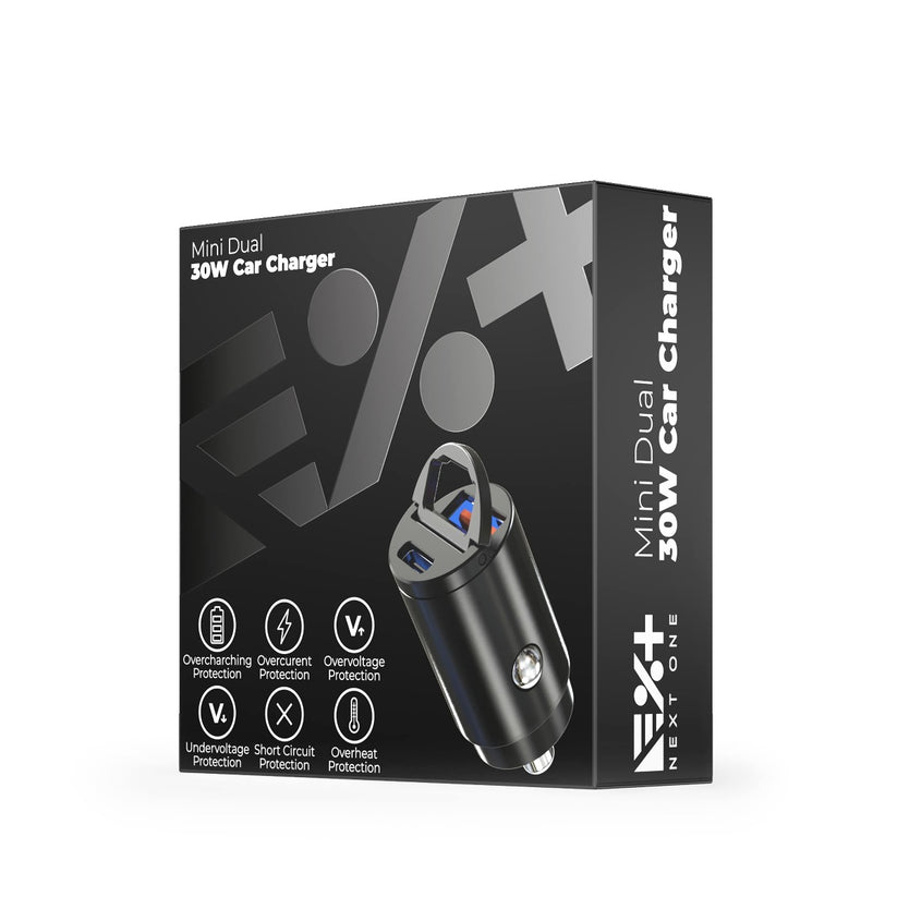 NEXT ONE MINI DUAL 30W CAR CHARGER - iSTYLE RS