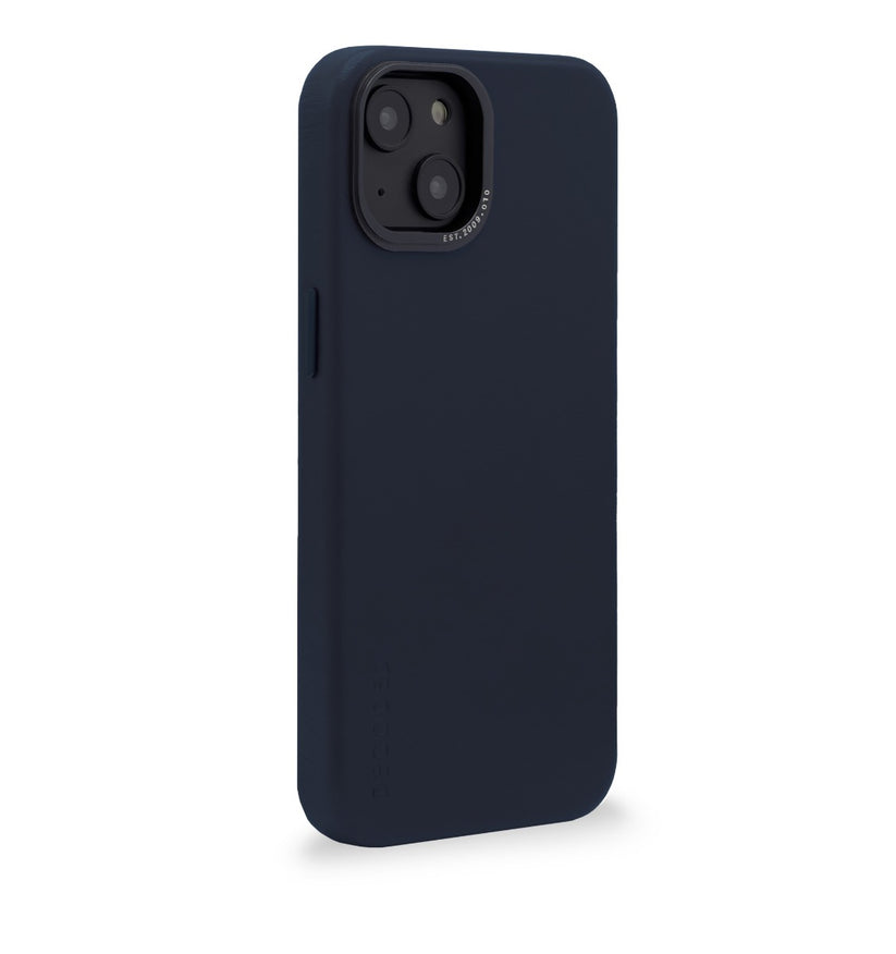 Decoded Leather BackCover, navy - iPhone 14 - iSTYLE RS