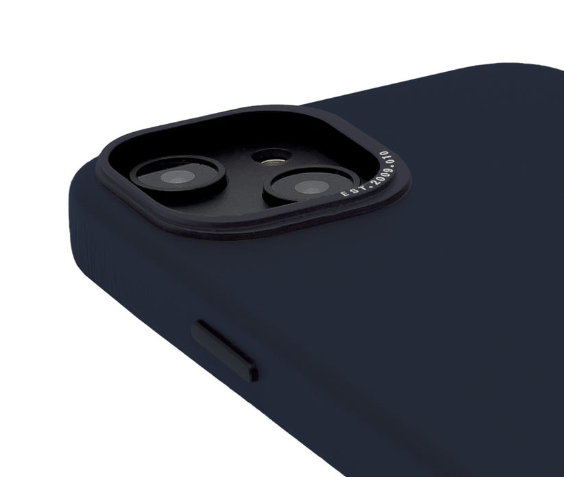 Decoded Leather BackCover, navy - iPhone 14 - iSTYLE RS