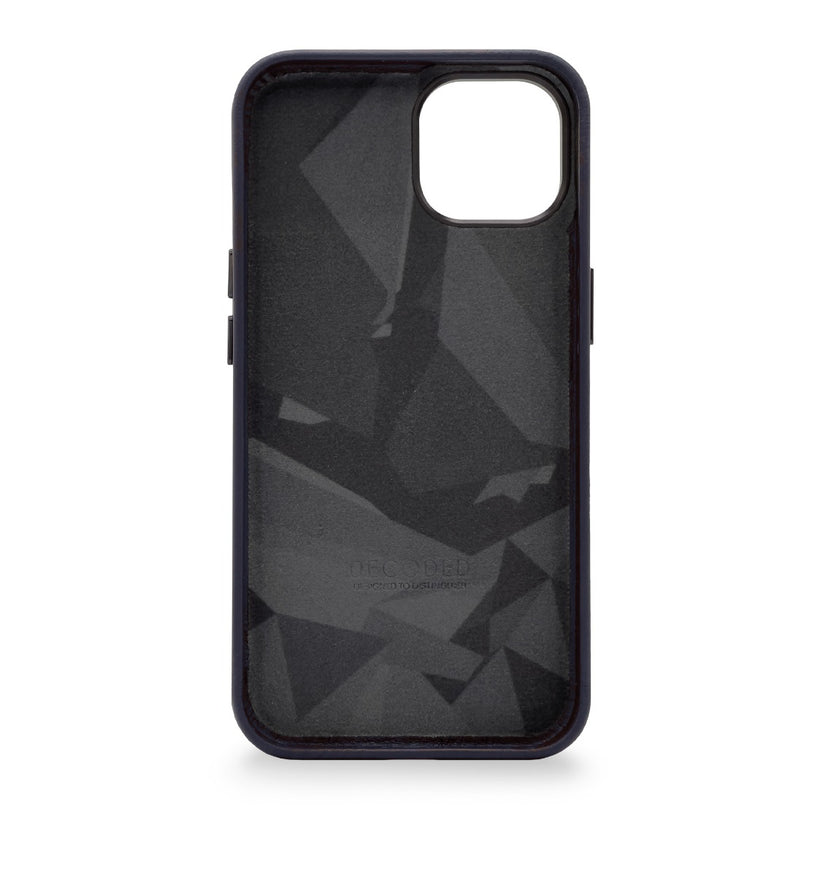 Decoded Leather BackCover, navy - iPhone 14 - iSTYLE RS
