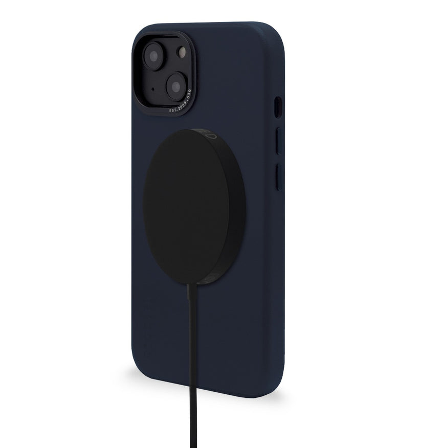 Decoded Leather Backcover, navy - iPhone 14 Max - iSTYLE RS