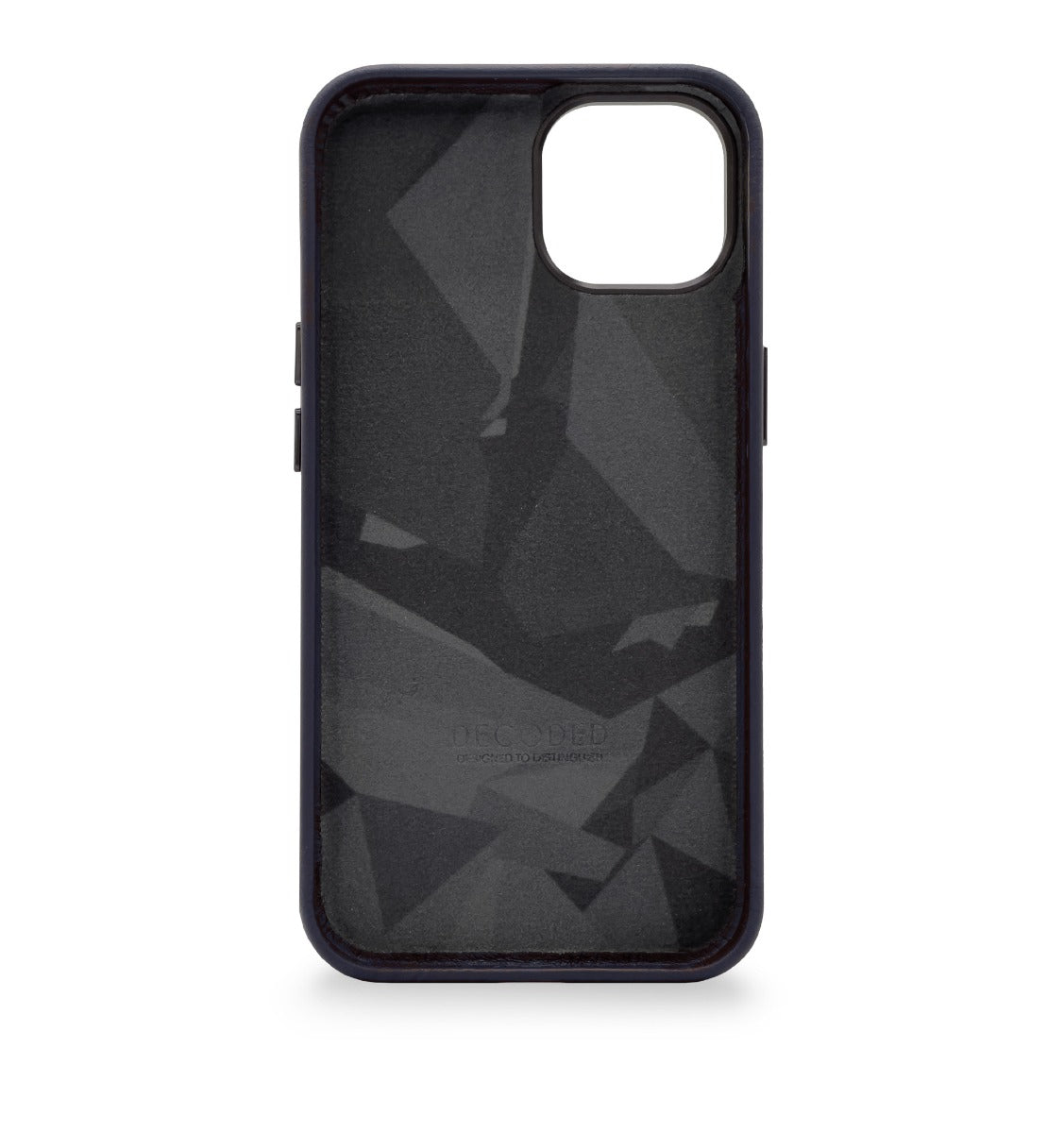 Decoded Leather Backcover, navy - iPhone 14 Max - iSTYLE RS
