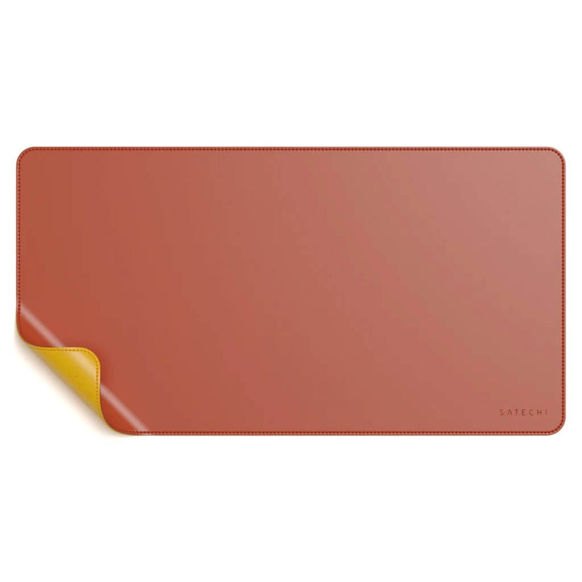 Satechi diual sided Eco-leather Deskmate - Yellow/Orange - iSTYLE RS