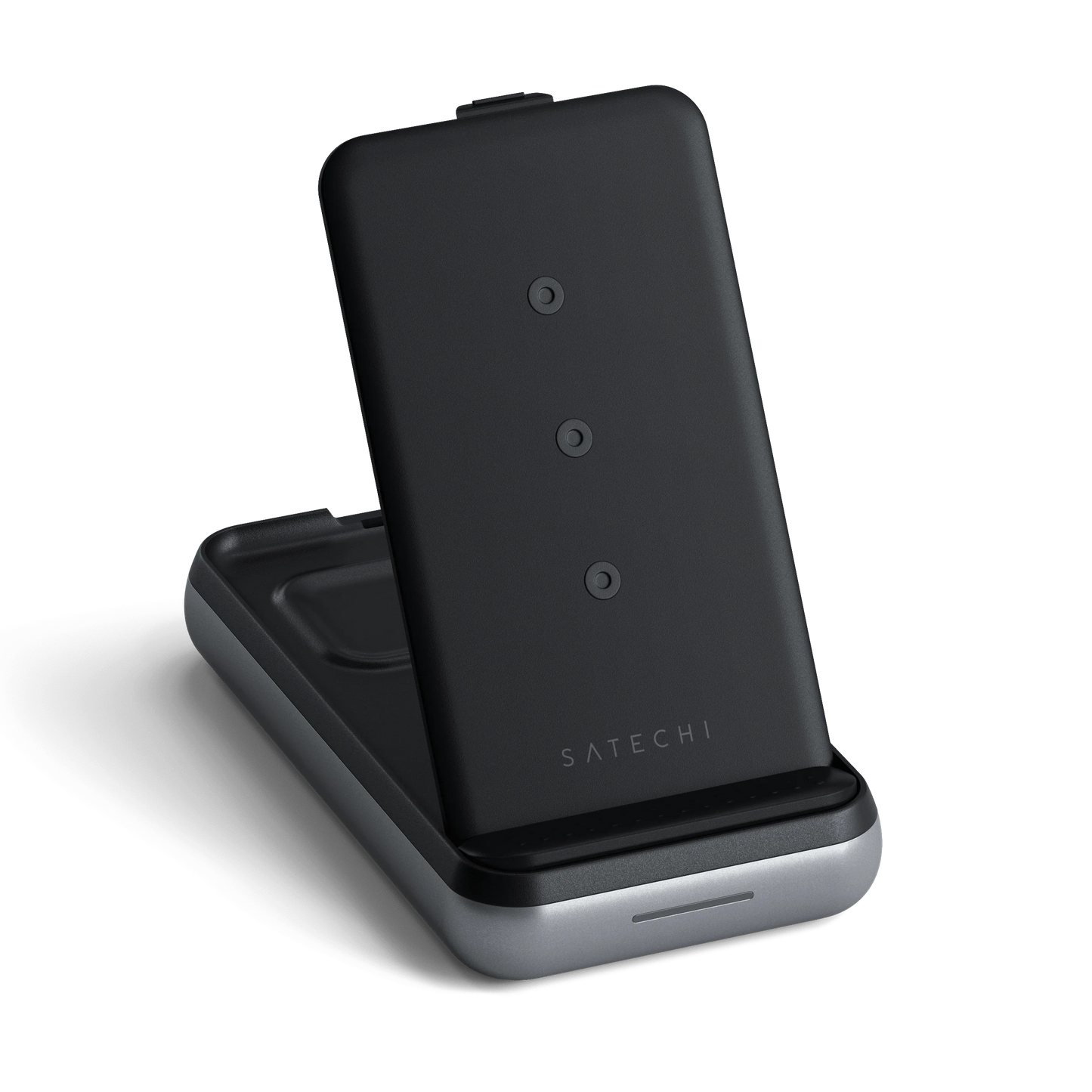 Satechi Duo Wireless Charger Power Bank Stand 10000 mAh Stand - Space Grey