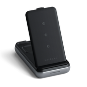 Satechi Duo Wireless Charger Power Bank Stand 10000 mAh Stand - Space Grey