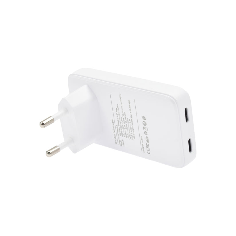 DVICED Slim GaN fast charger 45W Dual USB-C EU - iSTYLE RS