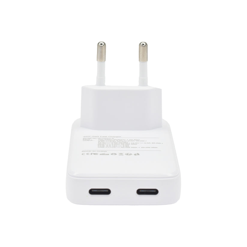 DVICED Slim GaN fast charger 45W Dual USB-C EU - iSTYLE RS