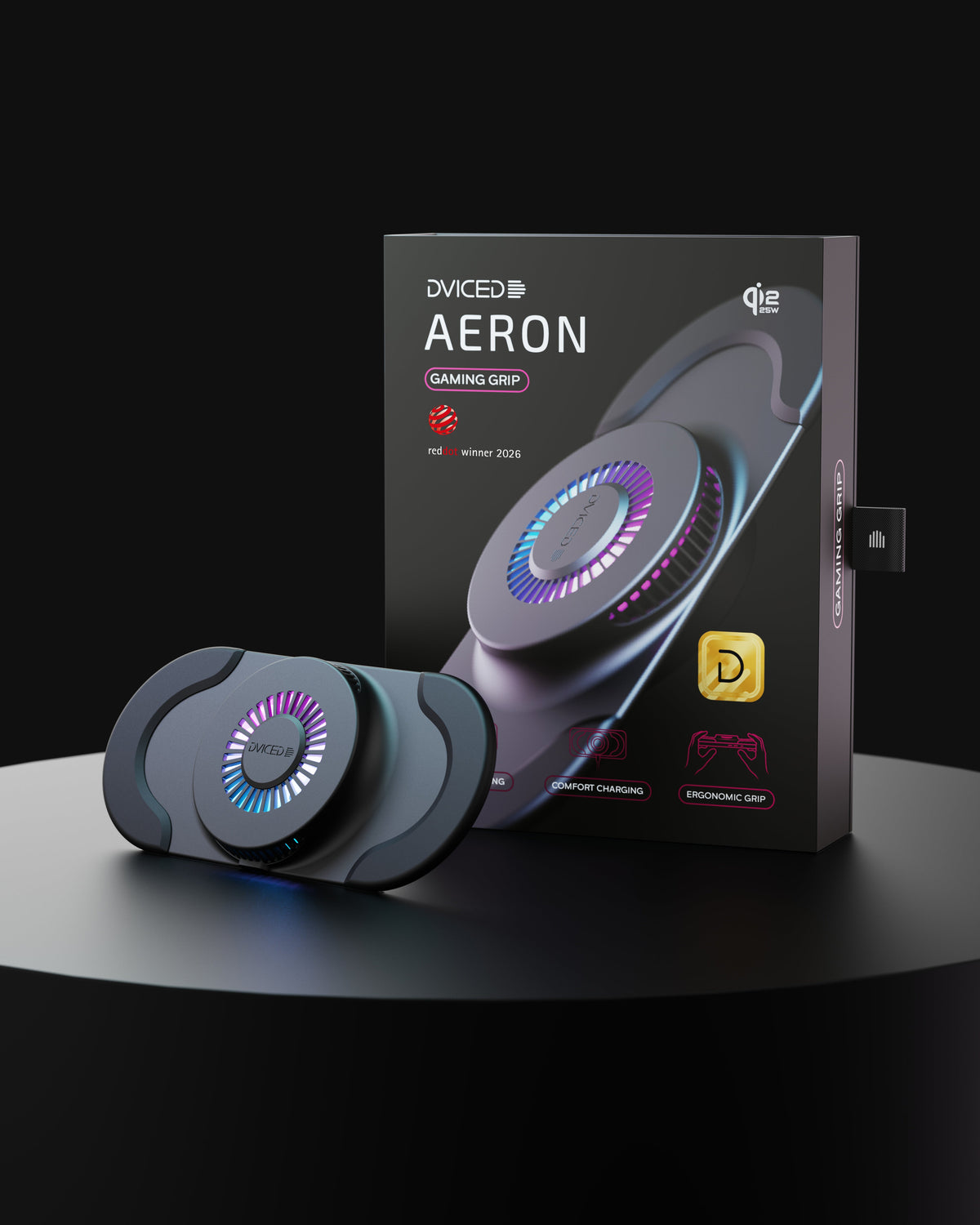Dviced AERON bežični gejmerski punjač sa aktivnim hlađenjem