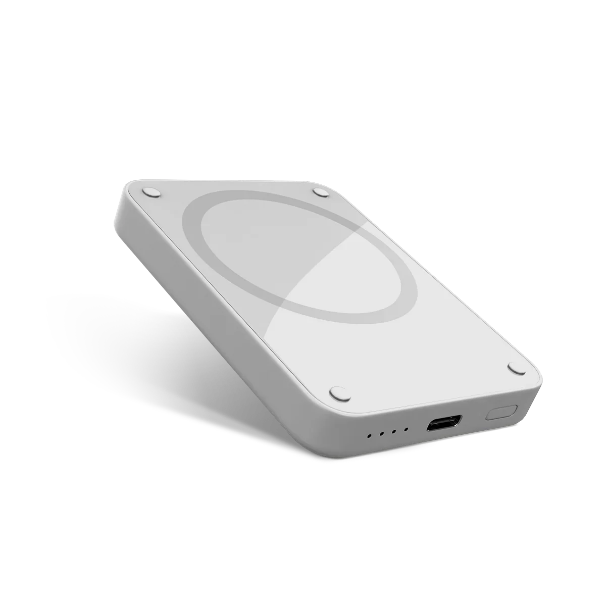 Epico 4200mAh Magnetic Wireless Power Bank - Light Gray - iSTYLE RS