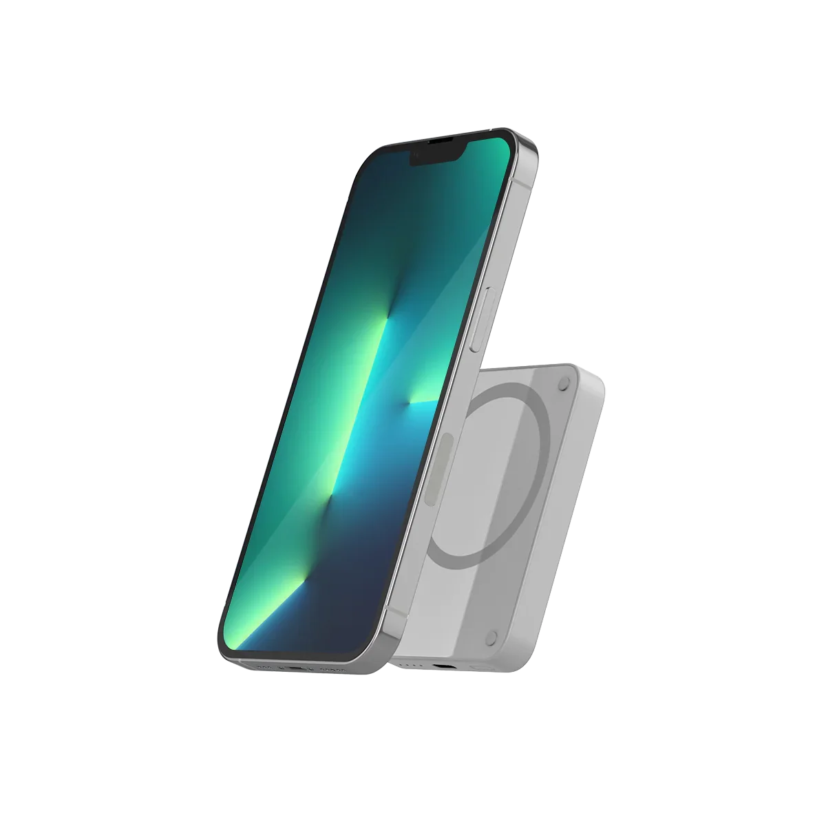 Epico 4200mAh Magnetic Wireless Power Bank - Light Gray - iSTYLE RS