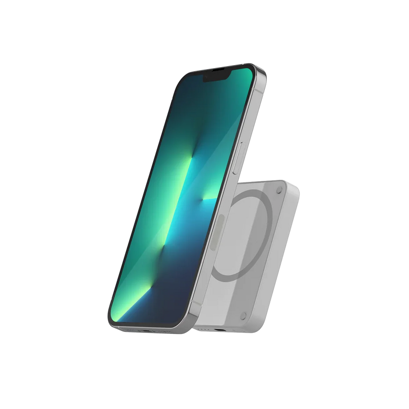 Epico 4200mAh Magnetic Wireless Power Bank - Light Gray - iSTYLE RS