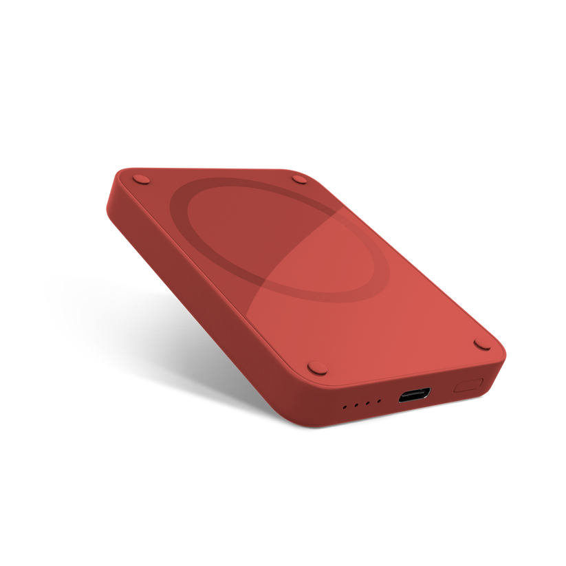 Epico 4200mAh Magnetic Wireless Power Bank - Red - iSTYLE RS