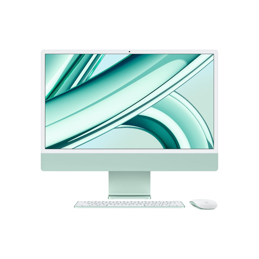 24-inčni iMac M3 sa 4,5K Retina displejom, 8-jezgarnim CPU-om, 10-jezgarnim GPU-om, 8GB objedinjene memorije i 512GB SSD-om - Green - iSTYLE RS